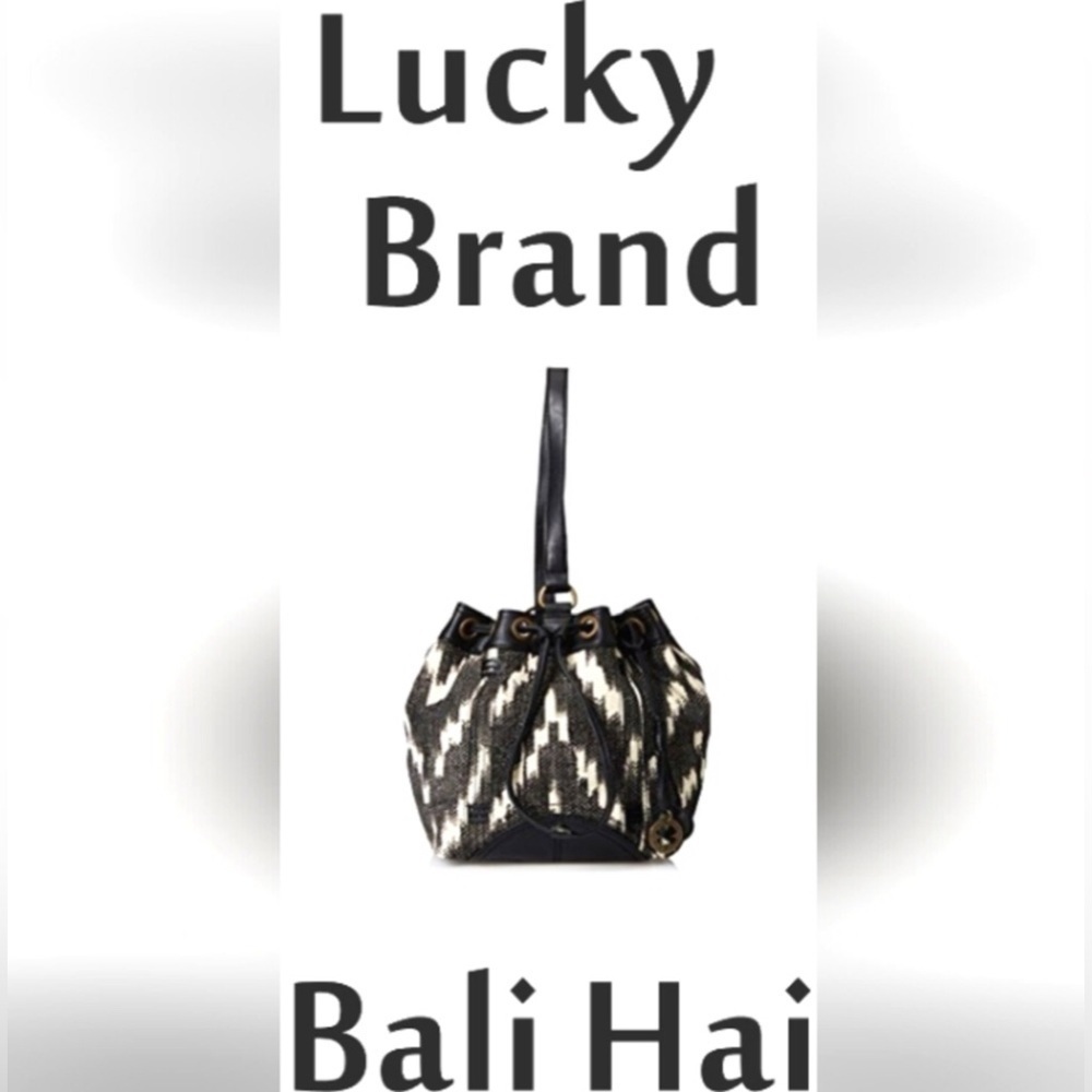Lucky Brand 🍀Bali Hai Drawstring Bucket Boho Bag